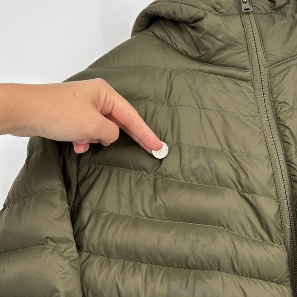 Land’s End Packable Lightweight Full-Zip Down Jacket Hooded Puffer Coat Green 2X - Picture 13 of 14